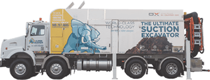 dry suction excavation truck