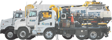 multiple three supersucker trucks