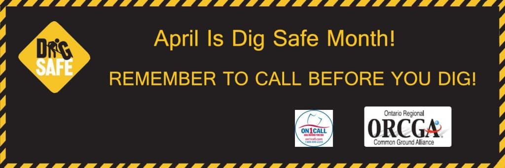 Dig Safe Month Banner