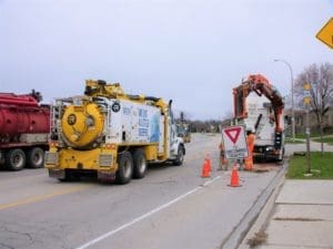 Excavation costs can actually decrease when using more equipment.